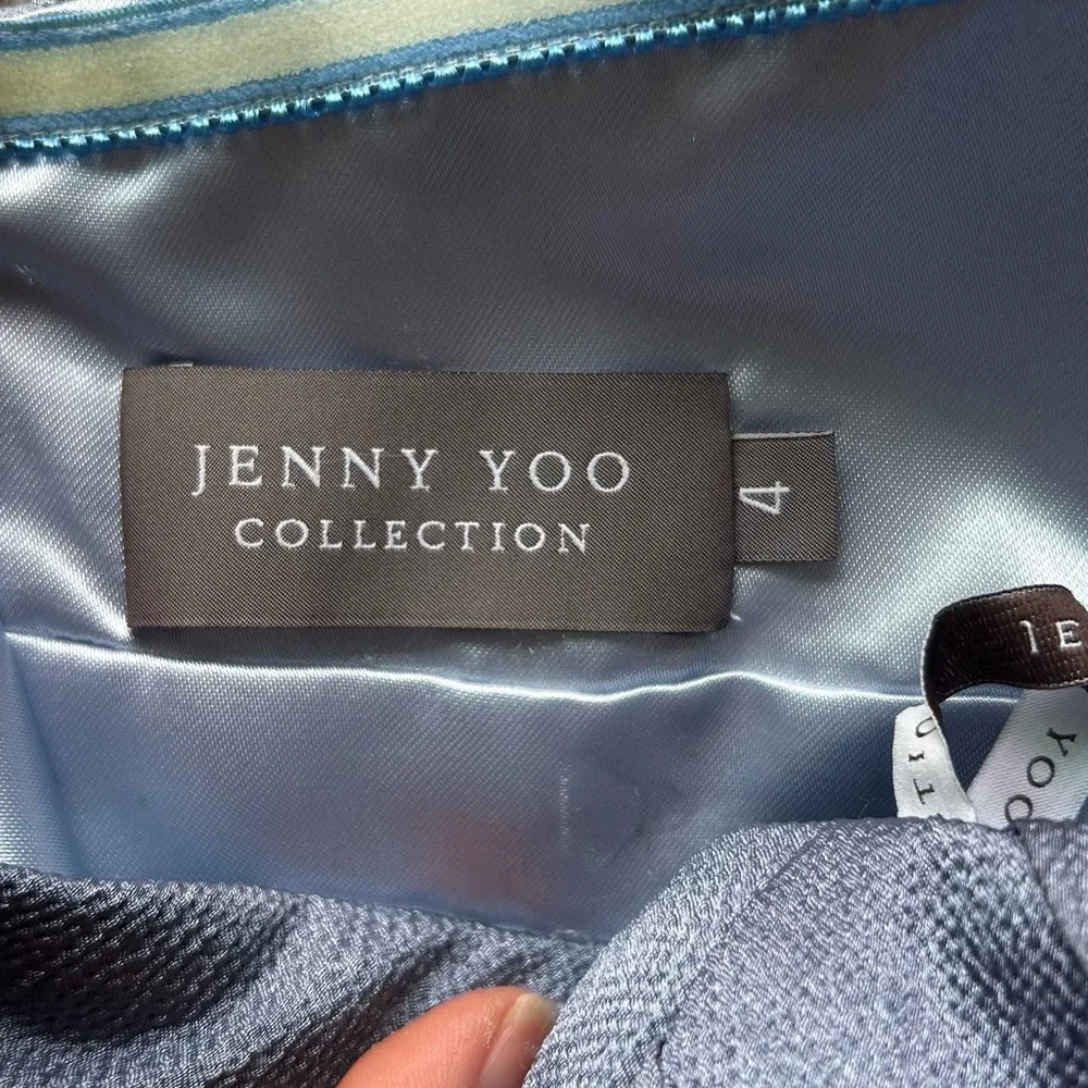 NWT JENNY‎ YOO Strapless Pleated Mini Dress